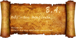 Bárdos Adelinda névjegykártya